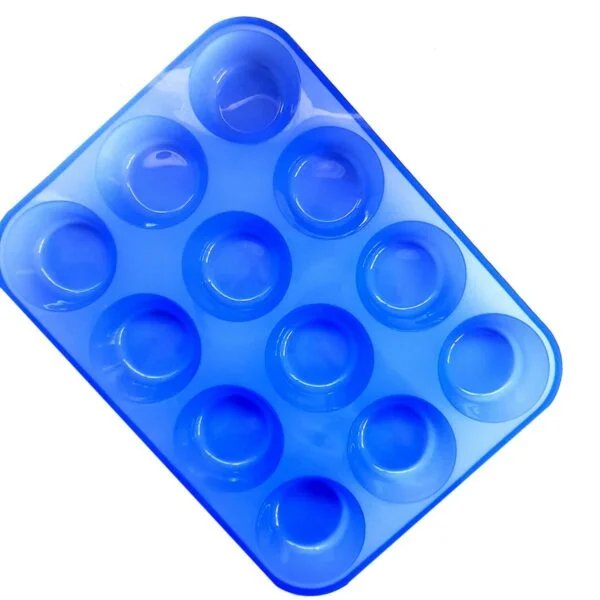 SILICONA Con capacidad de 12 muffins, facil de desmoldar