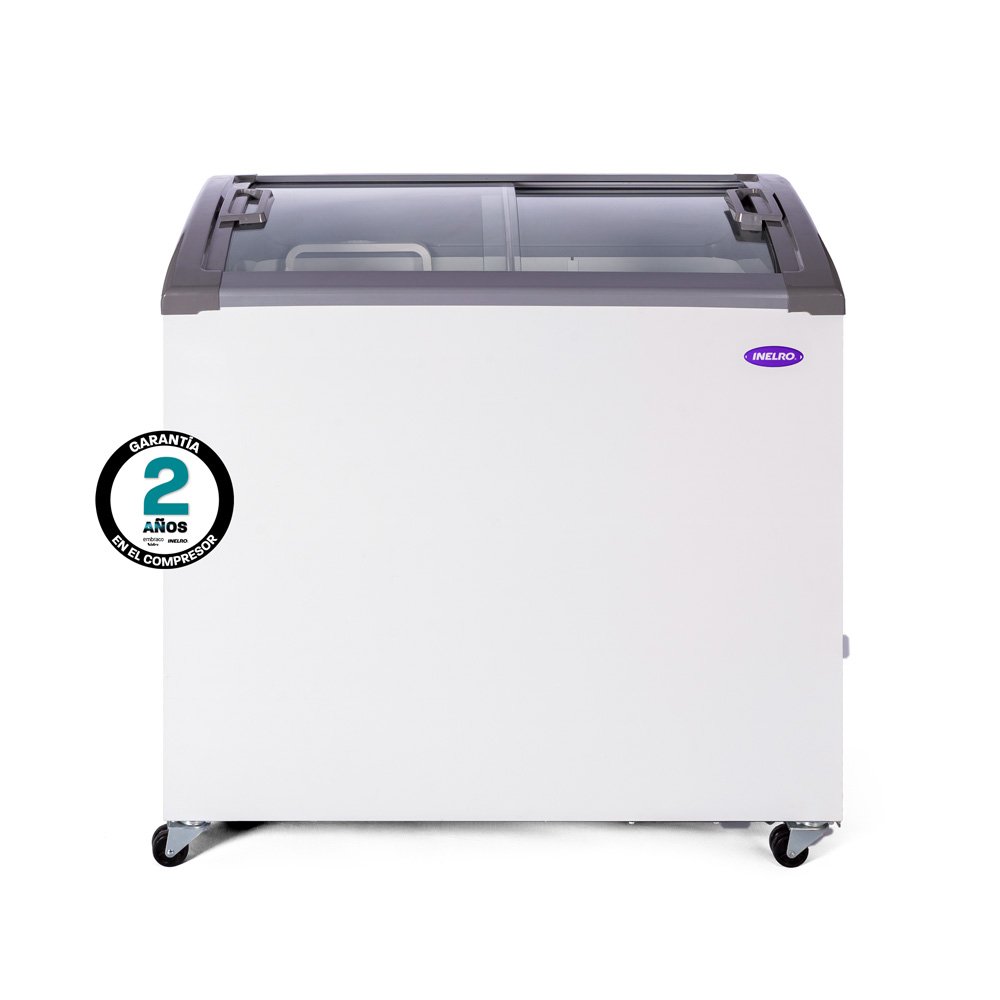 Frezzer Inelro 211LTS Tapa Vidrio Curvo