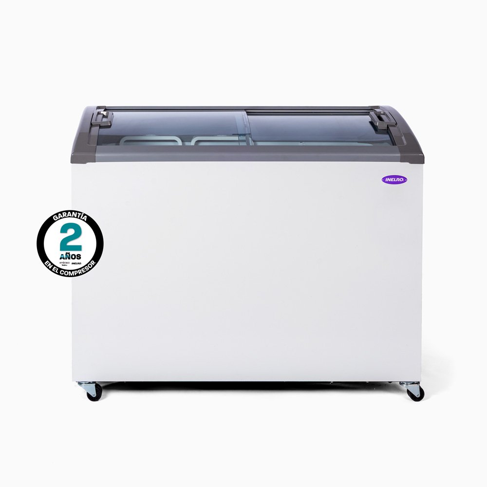Frezzer Inelro 279LTS Tapa Vidrio Curvo