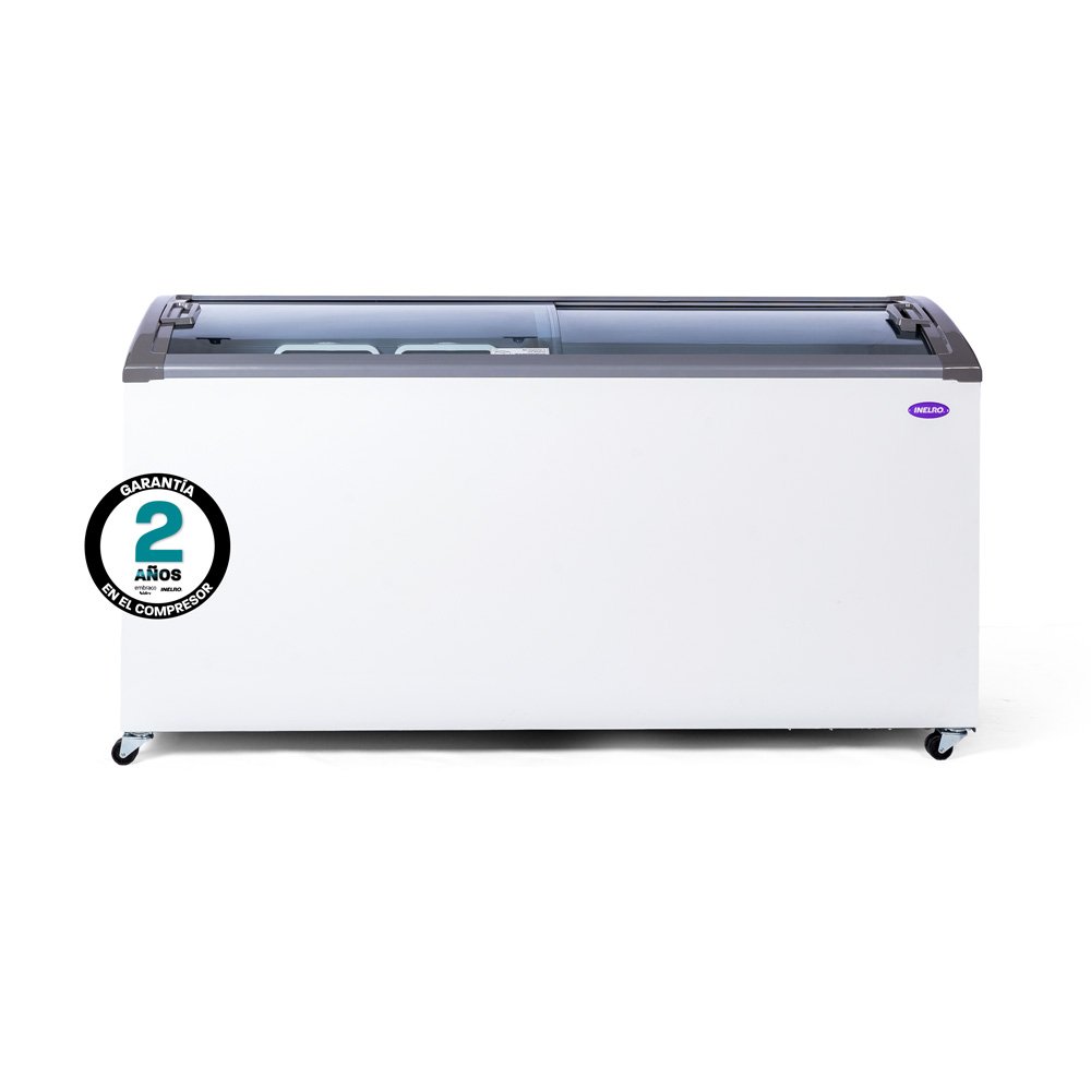 Frezzer Inelro 455LTS Tapa Vidrio Curvo