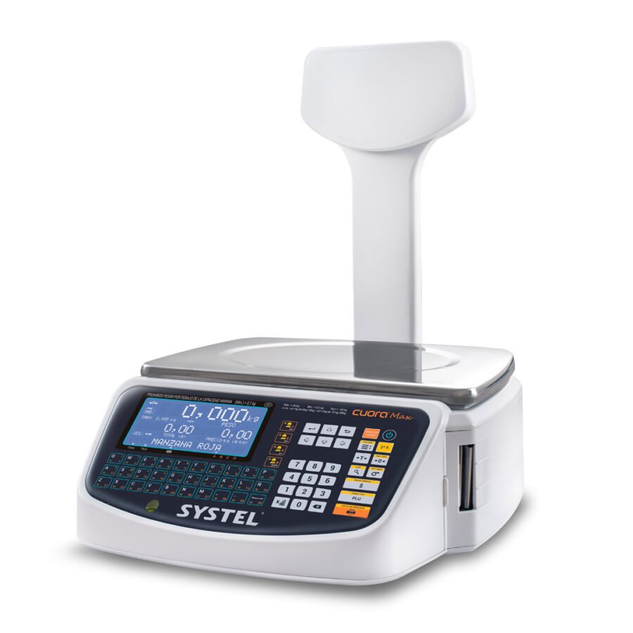  Cuora Max ST Balanza comercial digital con impresor de ticket integrado.