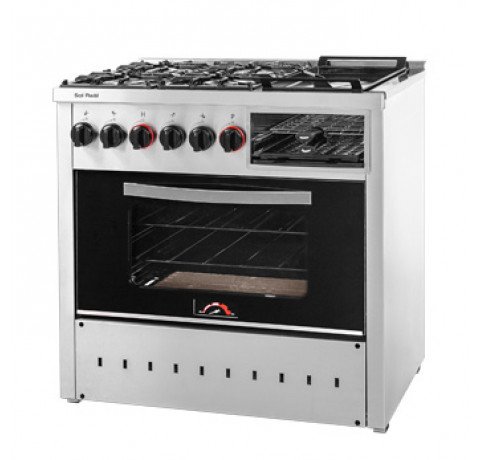 Cocina Multifunción - 4 hornallas carlitero, plancha y parrilla sin humo