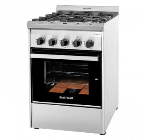Cocina Profesional - Multi Gas, Puerta de vidrio - 55 cm.