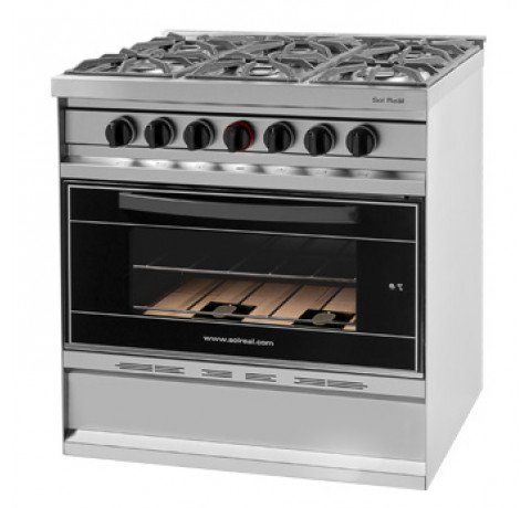 Cocina Mini 517V 6 Hornallas / Puerta de vidrio