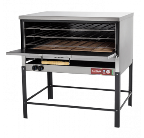 Horno 18 Pizzas Acero con Calienta Platos Gratinador