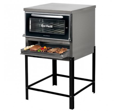 Horno 12 Pizzas - Parrilla S/ Humo - Puerta vidrio