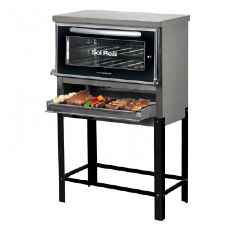Horno 6 Pizzas - Parrilla S/ Humo - Puerta vidrio