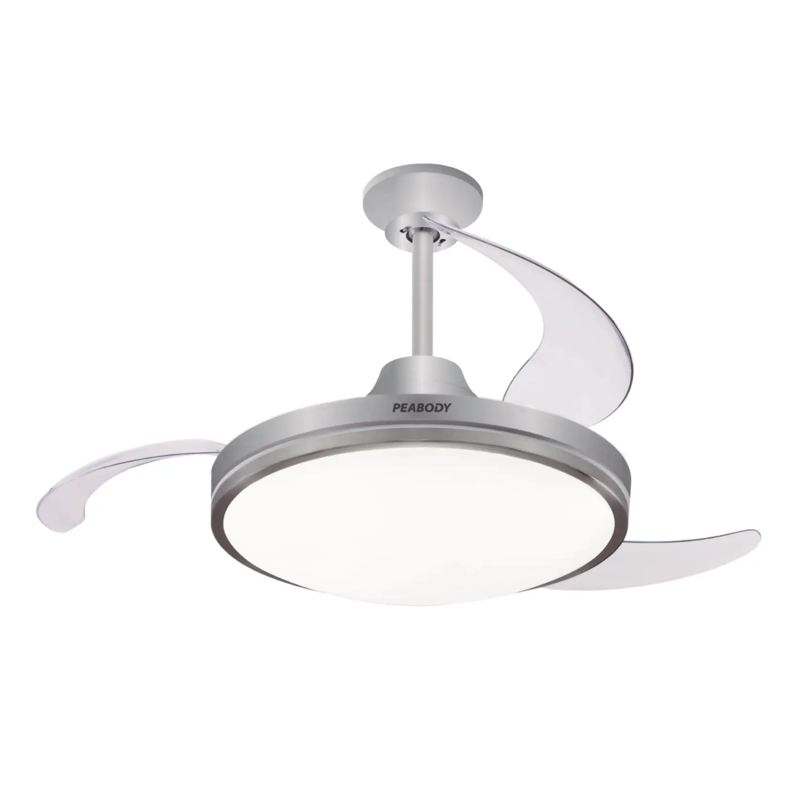Ventilador de techo retráctil con luz led PE-VTRDC425B/S