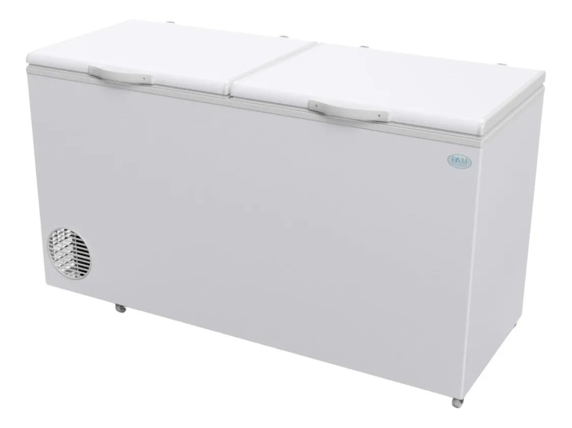 Freezer Horizontal De Pozo Fam F510dg 496 Lts Funcion Dual Blanco