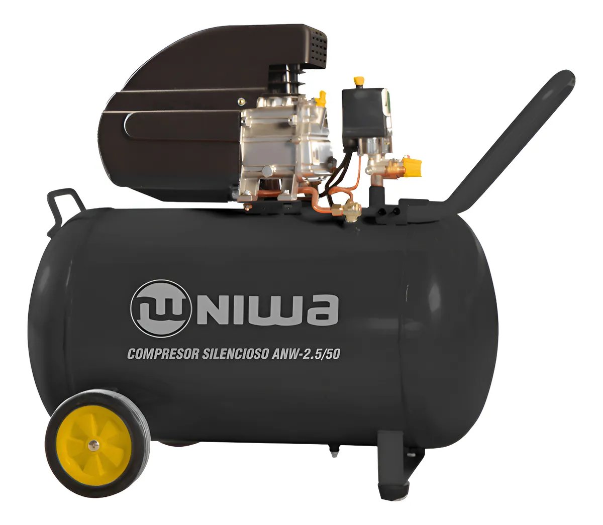Compresor Eléctrica Portátil Niwa Anw-2.5/50 50 Litros 2.5hp Negro 50 Hz Monofásica
